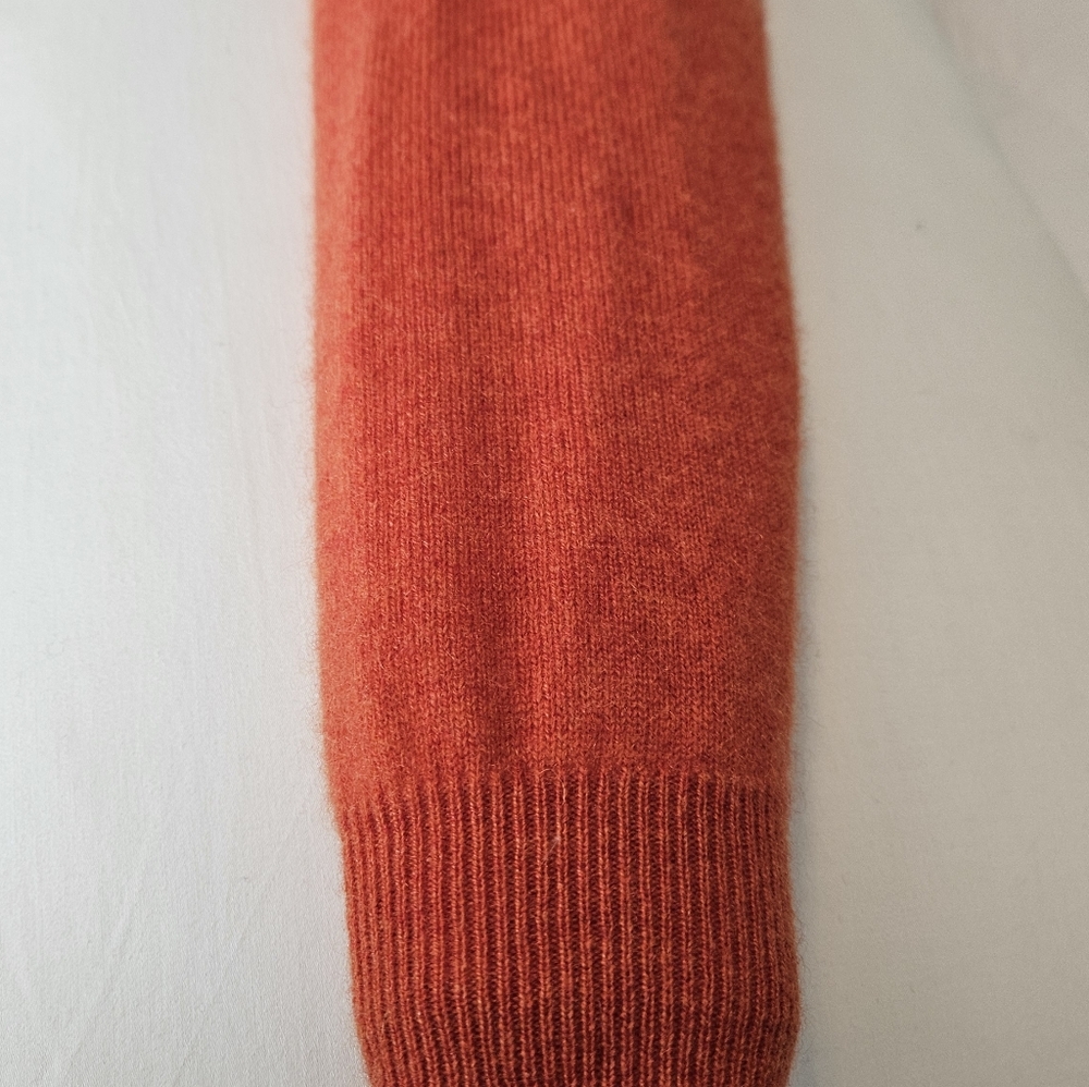 Lord & Taylor, XS, 100% Cashmere Orange Cardigan - Picture 10 of 13